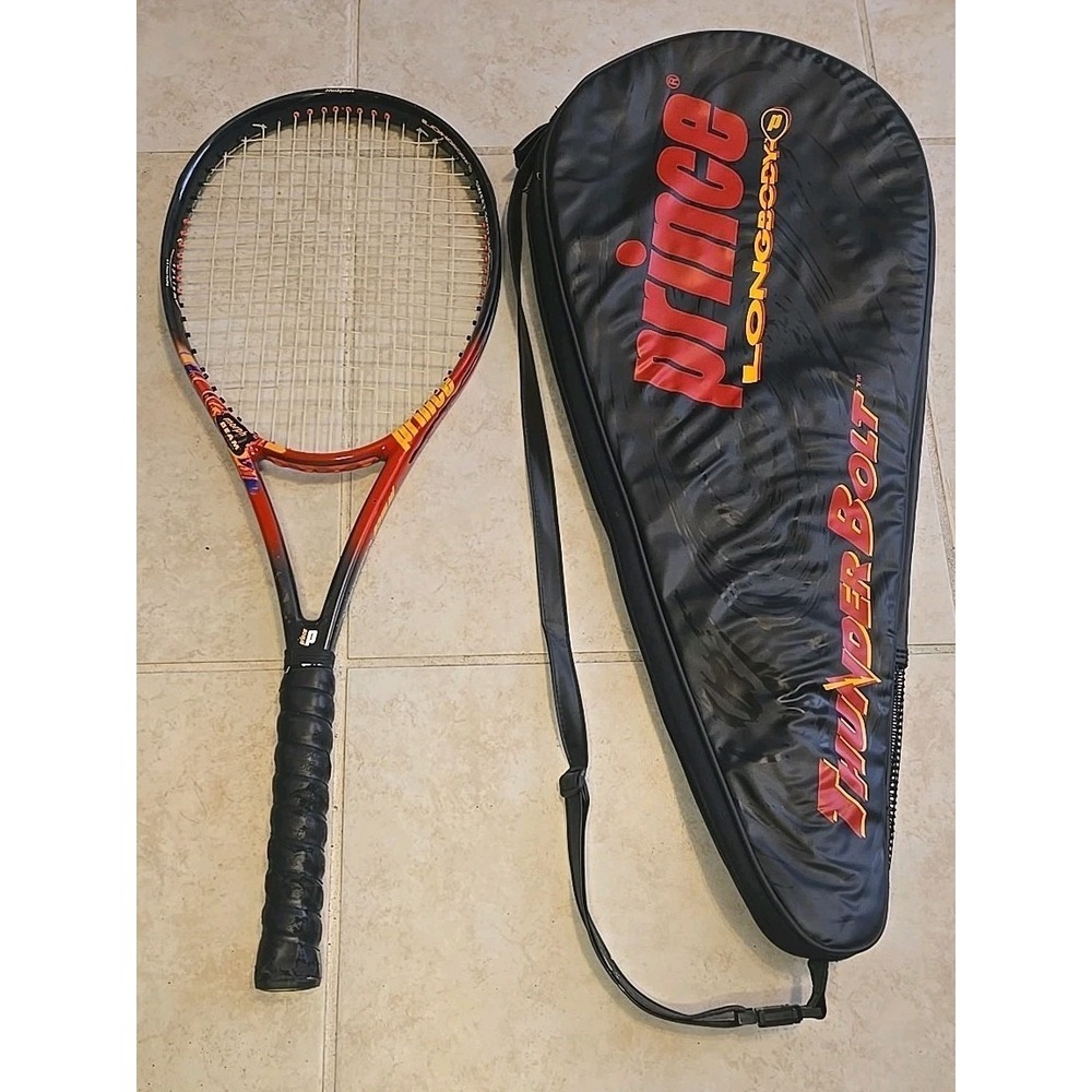 Prince Longbody Thunderbolt Oversize 115 Tennis Racquet 4 1/2 Grip 28.5" w/ Case